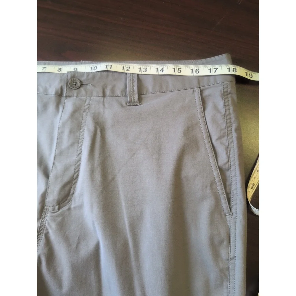 NEW Beach & Barn Mens Cotton Stretch Twill Khakis In Gray